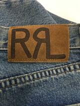 RRL◆ストレートパンツ/32/コットン/BLU/無地/USA製_画像4