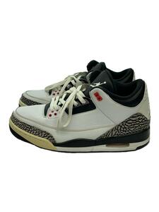 NIKE◆AIR JORDAN 3 RETRO/エアジョーダンレトロ/ホワイト/136064-123/30cm/WHT