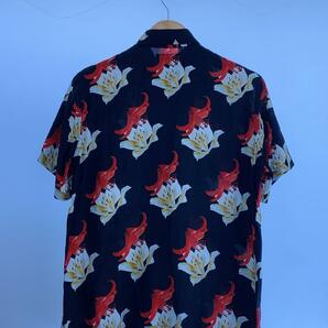 WACKO MARIA◆アロハシャツ/HAWAIIAN SHIRT S/S/TIGHT別注/S/レーヨン/BLK/総柄/19SS-WMGの画像2