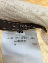 DAISY LIN for FOXEY◆カーディガン(薄手)/40/ウール/BEG/32458-DKSJFE401NM_画像4