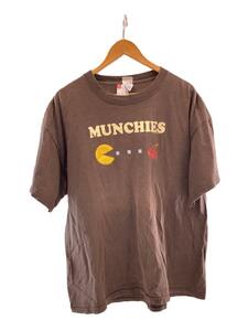 00s//MUNCHIES/パックマン/Tシャツ/XL/コットン/ブラウン/プリント