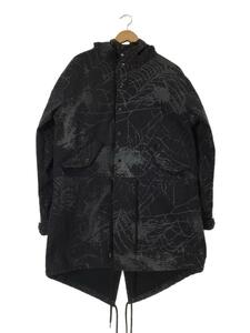 VIRUS WORLD/3M SPIDER WEB FISHTAIL PARKA/ジャケット/L/コットン/BLK