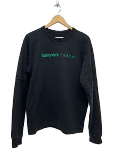 sacai◆長袖Tシャツ/3/コットン/BLK/21-0229S