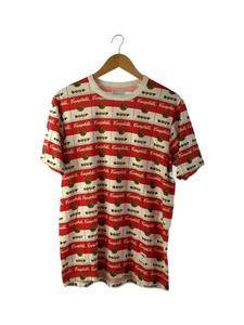 Supreme◆12SS/Campbells Tee/Tシャツ/L/コットン/RED/モノグラム