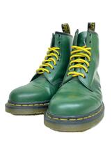 Dr.Martens◆8ホール/レースアップブーツ/UK8/GRN_画像2