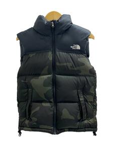 THE NORTH FACE◆ダウンベスト/L/ナイロン/BLK/カモフラ/ND91409