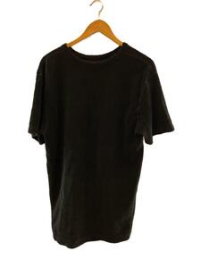 CALEE◆Flat pile reversible t-shirt/M/コットン/ブラック/cl-21ss001vin