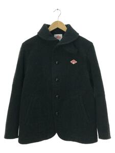 DANTON◆ROUND COLLAR JACKET/38/ウール/GRY/無地/DT-A0032