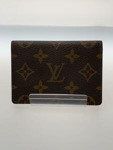 LOUIS VUITTON◆ポルト・2カルト・ヴェルティカル_モノグラム・キャンバス_BRW/キャンバス/BRW/モノグラム/メンズ