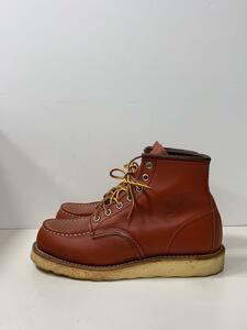 RED WING◆レースアップブーツ/23cm/BRW/レザー/8875