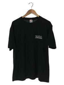 JERZEES◆90s/USA製/Tシャツ/XL/コットン/BLK