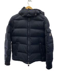 MONCLER◆MONTGENEVRE/ダウンジャケット/2/ウール/NVY/無地/132-091-40338-05