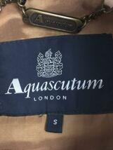 Aquascutum◆ジャケット/S/コットン/BEG/無地/126393_画像3