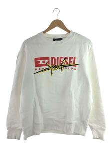 DIESEL◆スウェット/M/コットン/WHT/無地