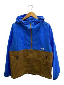 THE NORTH FACE◆COMPACT JACKET_コンパクトジャケット/XL/ナイロン/ブルー/ブラウン/バイカラー