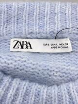 ZARA◆セーター(厚手)/L/ポリエステル/ブルー_画像3