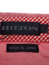 HILTON◆ポロシャツ/L/コットン/RED_画像3