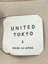 UNITED TOKYO◆コート/1/ポリエステル/GRY/506355004/カシミア混_画像3