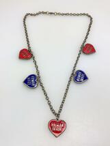 HUMAN MADE◆HEART NECKLACE Red&Blue(ハートネックレス)/SLV_画像2