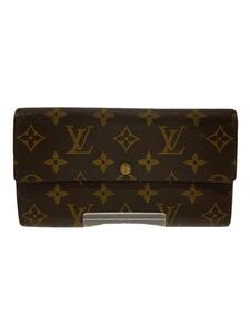 LOUIS VUITTON◆ポルト・トレゾール・インターナショナル_モノグラム・キャンバス_BRW/PVC/BRW/レディース