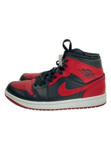 NIKE◆AIR JORDAN 1 MID_エアジョーダン 1 ミッド/27.5cm/レッド/554724-074