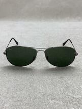 Ray-Ban◆サングラス/ティアドロップ/メタル/SLV/GRN/メンズ/RB3362_画像1