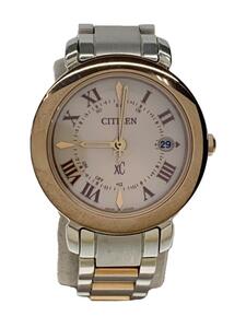 CITIZEN* solar wristwatch / analogue / stainless steel /GLD/SLV/H060-T025722