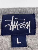 STUSSY◆紺タグ/USA製/Tシャツ/L/コットン/GRY_画像3