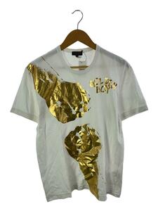 COMME des GARCONS HOMME PLUS◆Tシャツ/M/コットン/WHT/PS-t062/半袖/カットソー/GOLDEN BOY