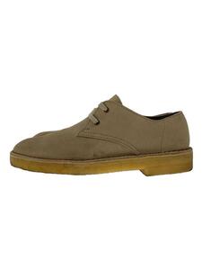 Clarks◆右足シューレースホール付近汚れ有/ローカットスニーカー/UK8/BEG/スウェード/61301595