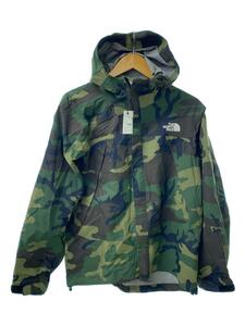 THE NORTH FACE◆ノベルティドットショットジャケット/マウンテンパーカ/M/ナイロン/GRN/カモフラ/np61535