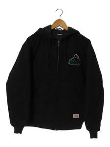 X-LARGE◆OLD OG ACTIVE JACKET/ジャケット/S/コットン/BLK/無地/01194501