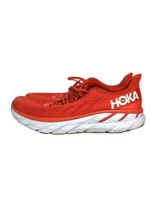 HOKA ONE ONE◆CLIFTON 7 WIDE/クリフトン7/1110534/ローカットスニーカー/レッド/26.5cm