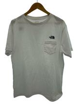 THE NORTH FACE◆S/S SIMPLE LG P T_ショートスリーブシンプルロゴポケットT/XL/コットン/WHT/無地_画像1