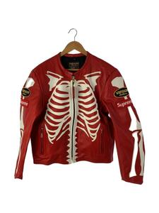 Supreme◆17AW/Vanson Leather Bones Jacketレザージャケット・ブルゾン/L/牛革/赤