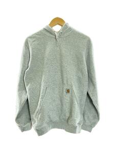 Carhartt◆MIDWEIGHT HOODED SWEATSHIRT/パーカー/S/コットン/GRY/無地/K121-HGY