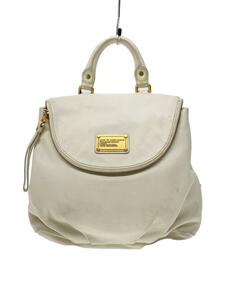 MARC BY MARC JACOBS◆リュック/レザー/WHT/ホワイト