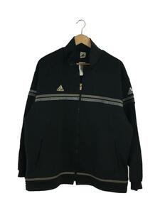 adidas◆90s/デサント/ジャケット/O/ポリエステル/ブラック
