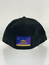 NEW ERA◆NBA/LAKERS/Champions/キャップ/7 1/8/ポリエステル/BLK/メンズ_画像3