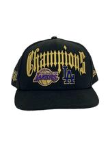 NEW ERA◆NBA/LAKERS/Champions/キャップ/7 1/8/ポリエステル/BLK/メンズ_画像1