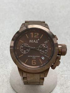 MAX◆クォーツ腕時計/アナログ/ステンレス/BRW/BRW/MAX578