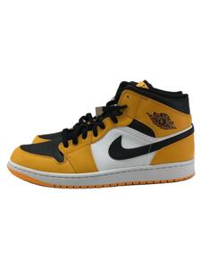 NIKE◆ナイキ/554724-701/AIR JORDAN 1 MID/30cm/イエロー