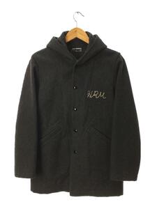 HOLLYWOOD RANCH MARKET◆メルトンフーデットコート/1/ウール/GRY