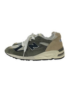 NEW BALANCE◆ローカットスニーカー/29.5cm/カーキ/スウェード/M990GB2/made in USA/美品