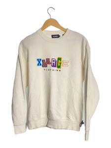 X-LARGE◆MULTI COLLEGE LOGO CREW NECK SWEAT/スウェット/M/WHT/101203012018