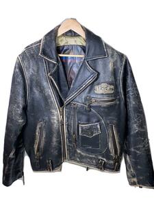 BENCAT/ double rider's jacket /S/ leather /BLK