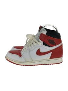 NIKE◆Air Jordan 1 High OG Heritage/26.5cm/レッド/555088-161