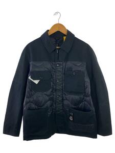 MONCLER◆ダウンジャケット/1/ナイロン/BLK/G209U1A00012M1292/袖1個ボタン欠品