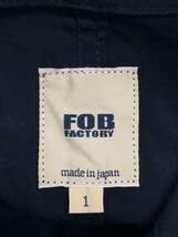 FOB FACTORY◆RAILROAD JACKET/カバーオール/S/コットン/NVY/F2344_画像3