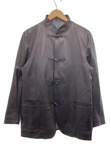 RAINMAKER KYOTO◆オリエンタルレザージャケット/4/レザー/BLK/RM231-001/23SS